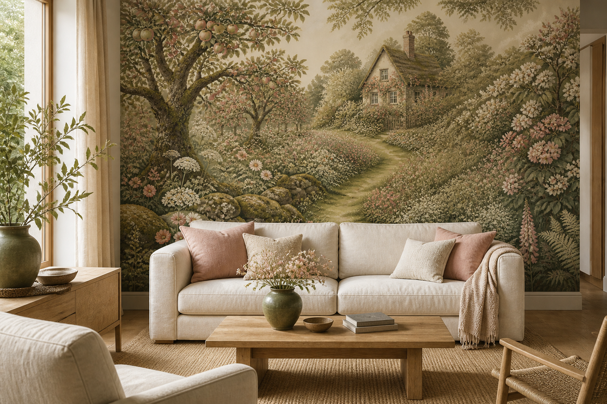 Moss Cottage Wallpaper Mural product view