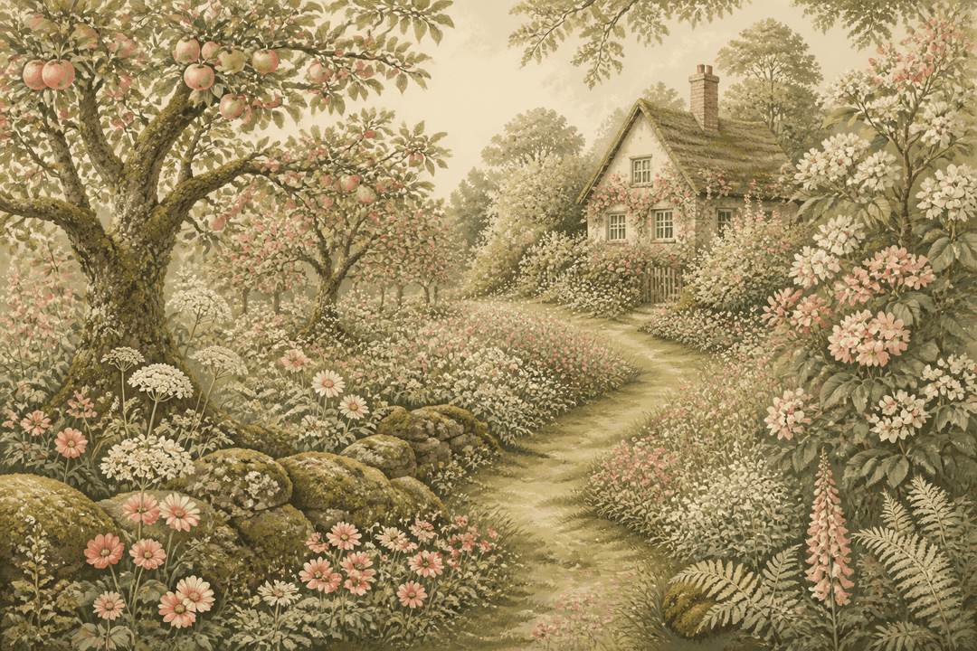Moss Cottage Wallpaper Mural product view