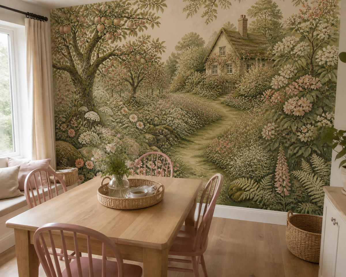 Moss Cottage Wallpaper Mural product view