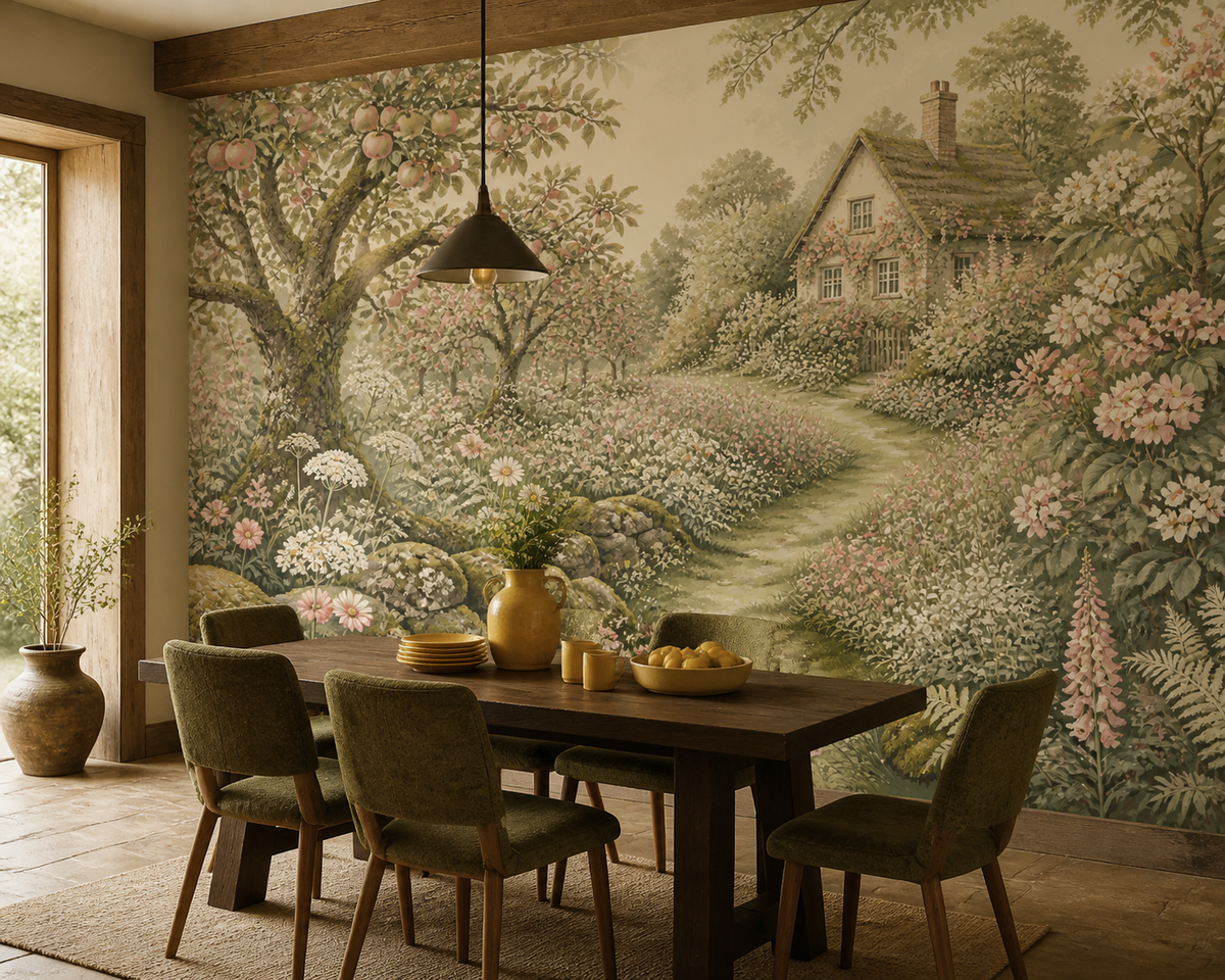Moss Cottage Wallpaper Mural product view