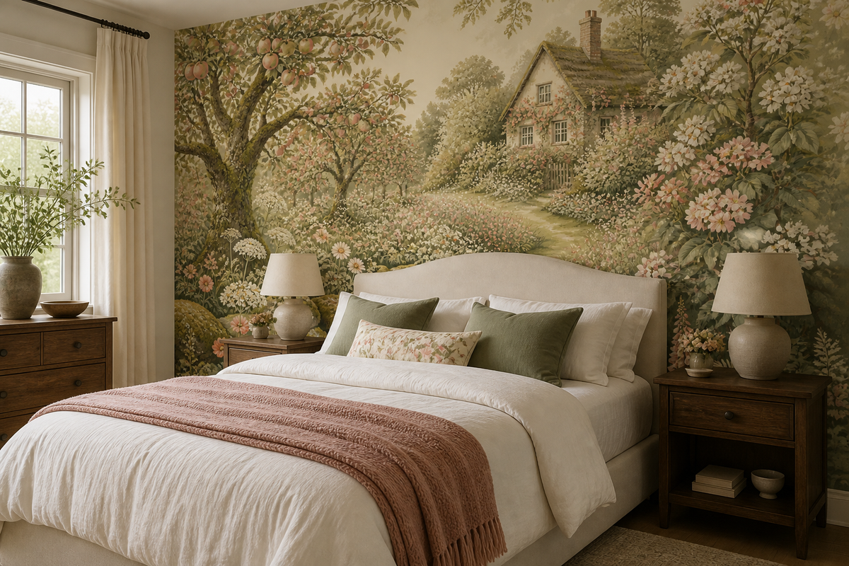Moss Cottage Wallpaper Mural product view