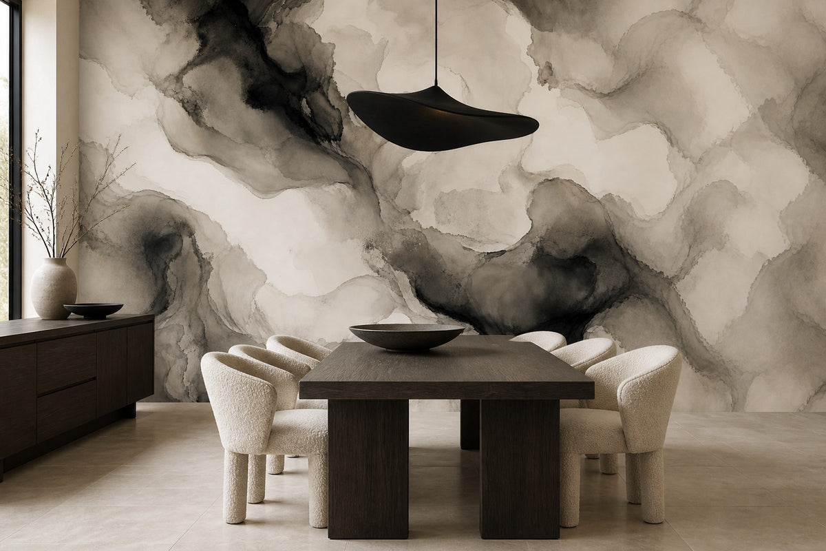 Navy Ink Wallpaper Mural product view
