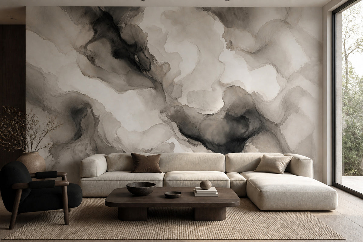 Navy Ink Wallpaper Mural product view