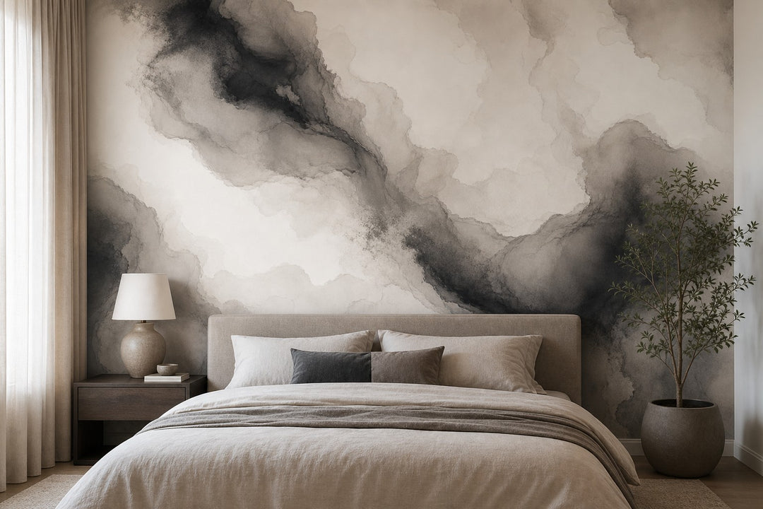 Navy Ink Wallpaper Mural product view