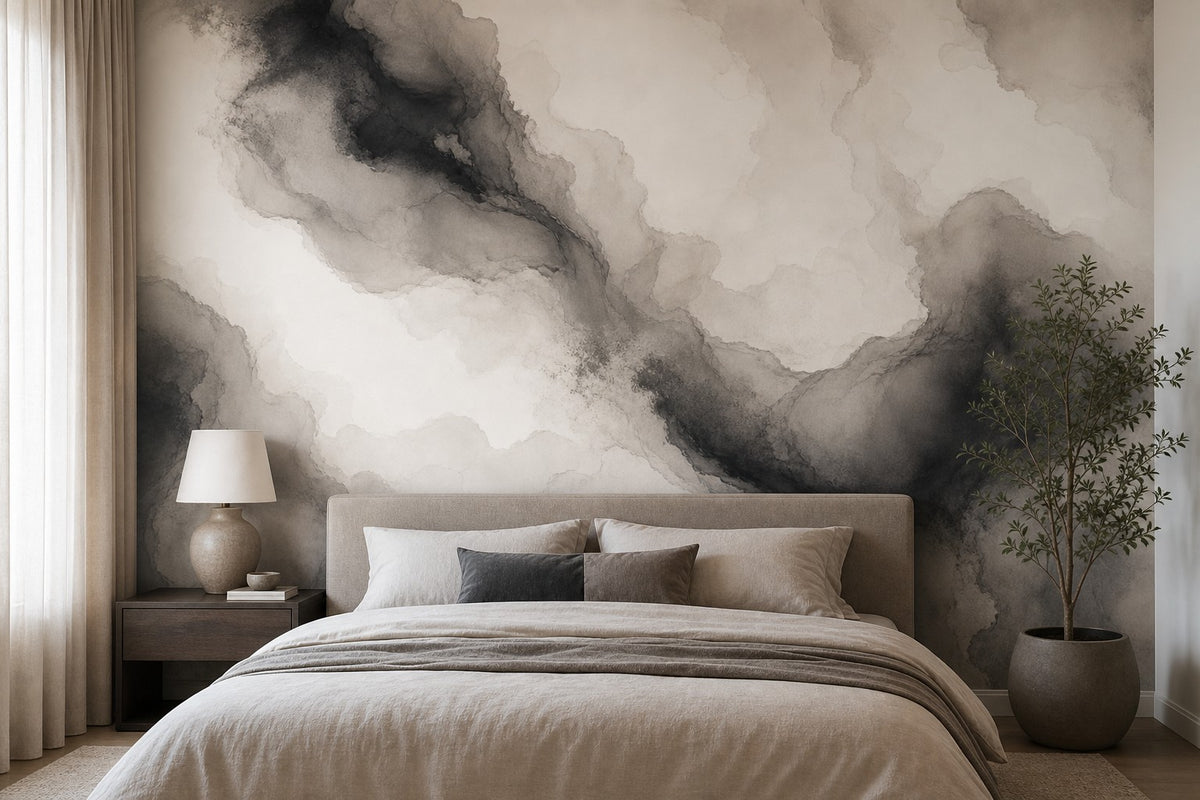 Navy Ink Wallpaper Mural product view