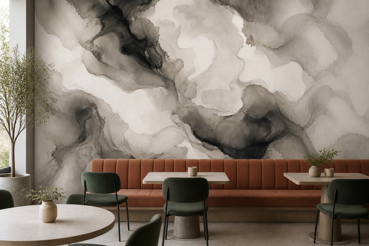 Navy Ink Wallpaper Mural product view
