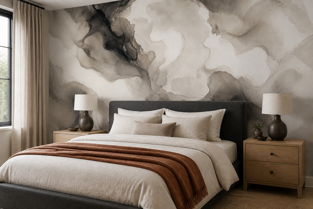Navy Ink Wallpaper Mural product view