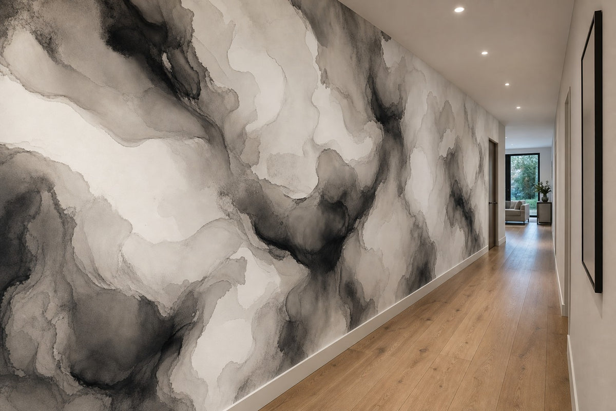 Navy Ink Wallpaper Mural product view