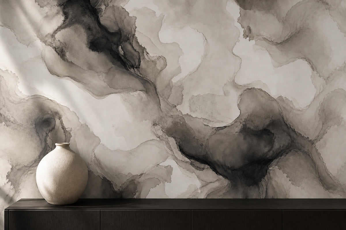 Navy Ink Wallpaper Mural product view