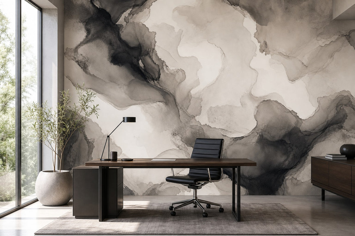 Navy Ink Wallpaper Mural product view