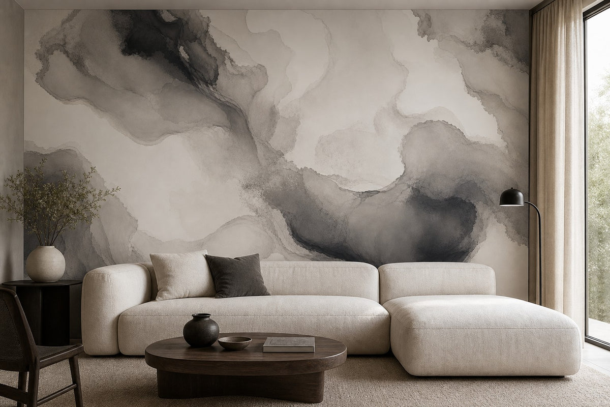 Navy Ink Wallpaper Mural product view