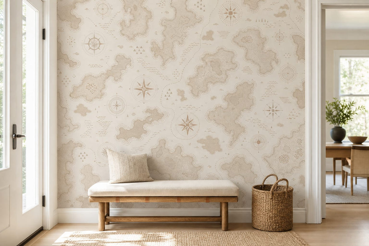 Neutral Oatmeal Wallpaper Mural product view