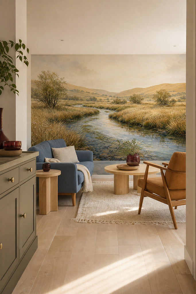 Neutral Oatmeal Wallpaper Mural product view