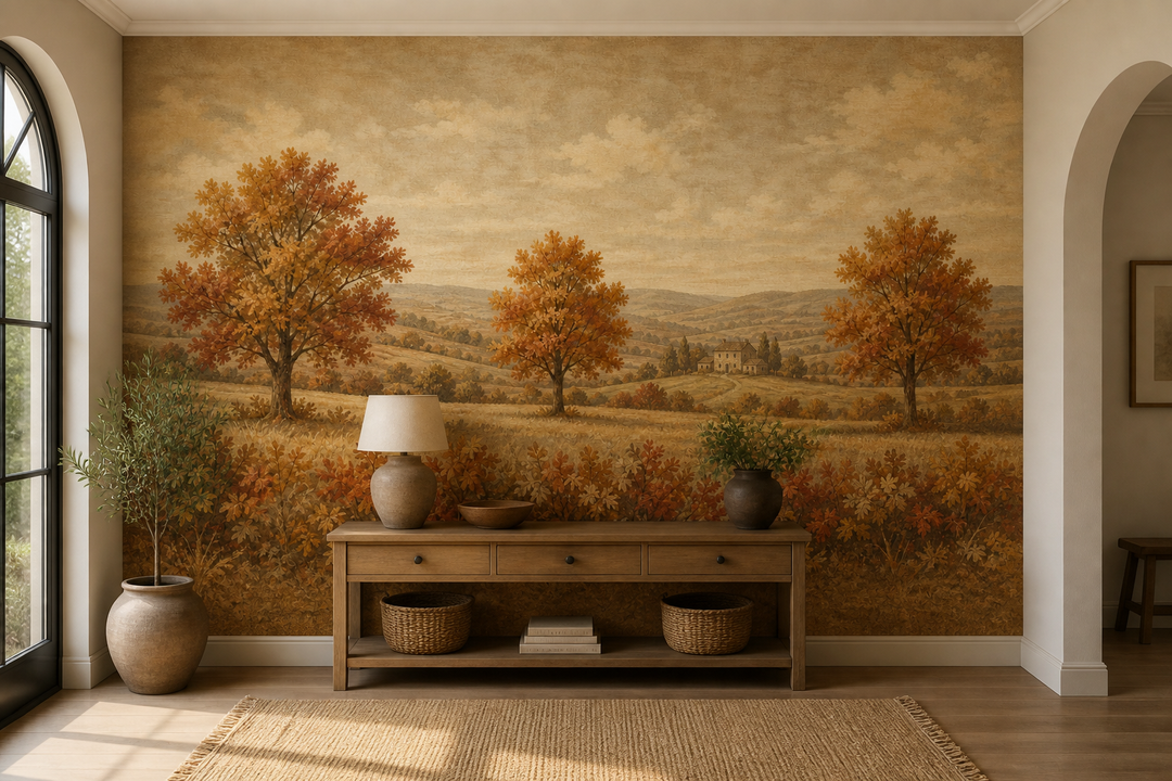 Neutral Autumn Wallpaper Mural product view