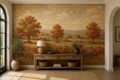 Neutral Autumn Wallpaper Mural