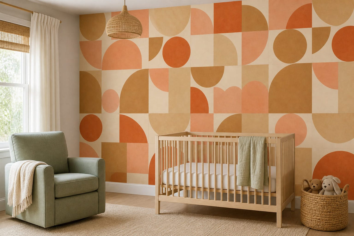 Neutral Circle Wallpaper Mural product view