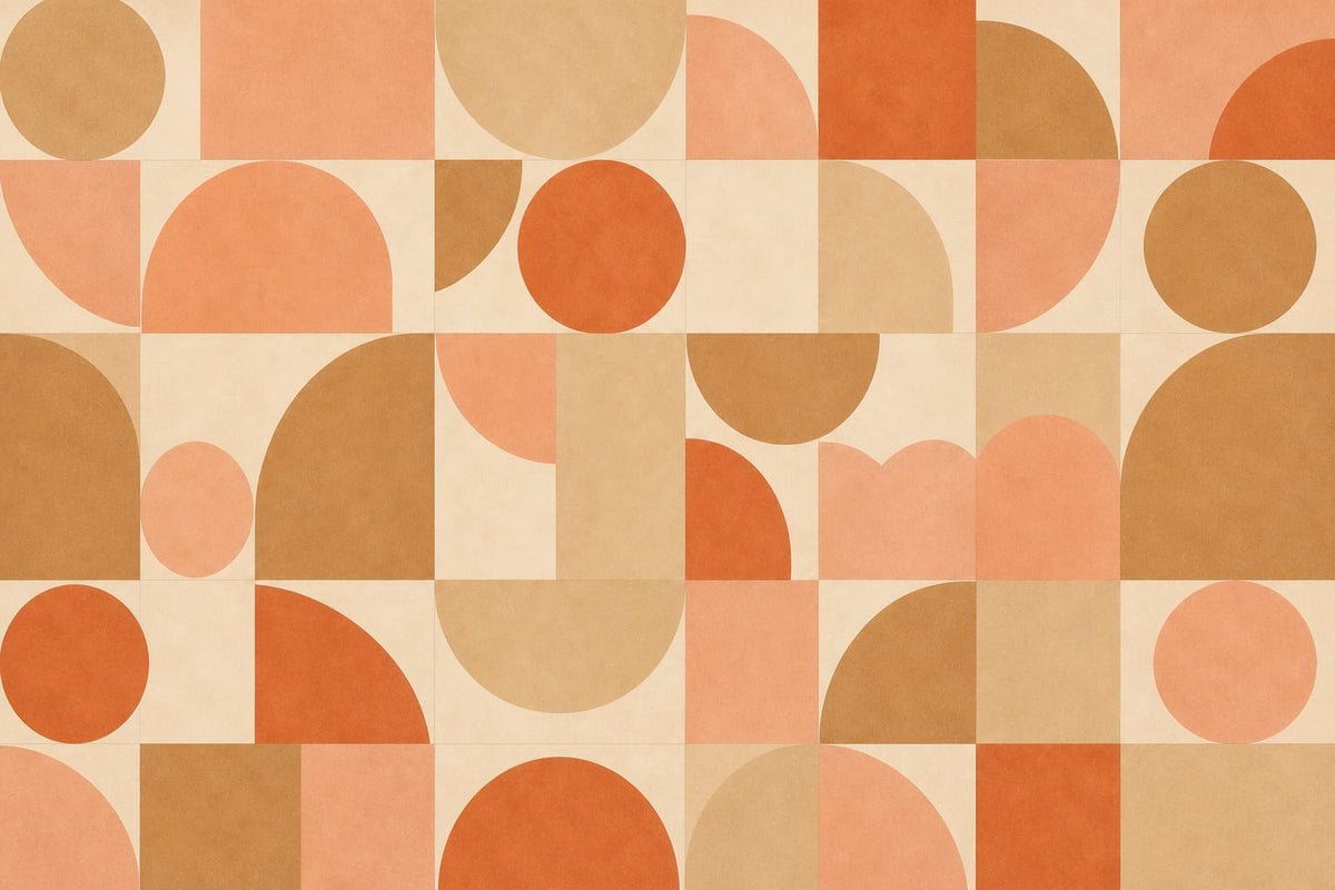 Neutral Circle Wallpaper Mural product view