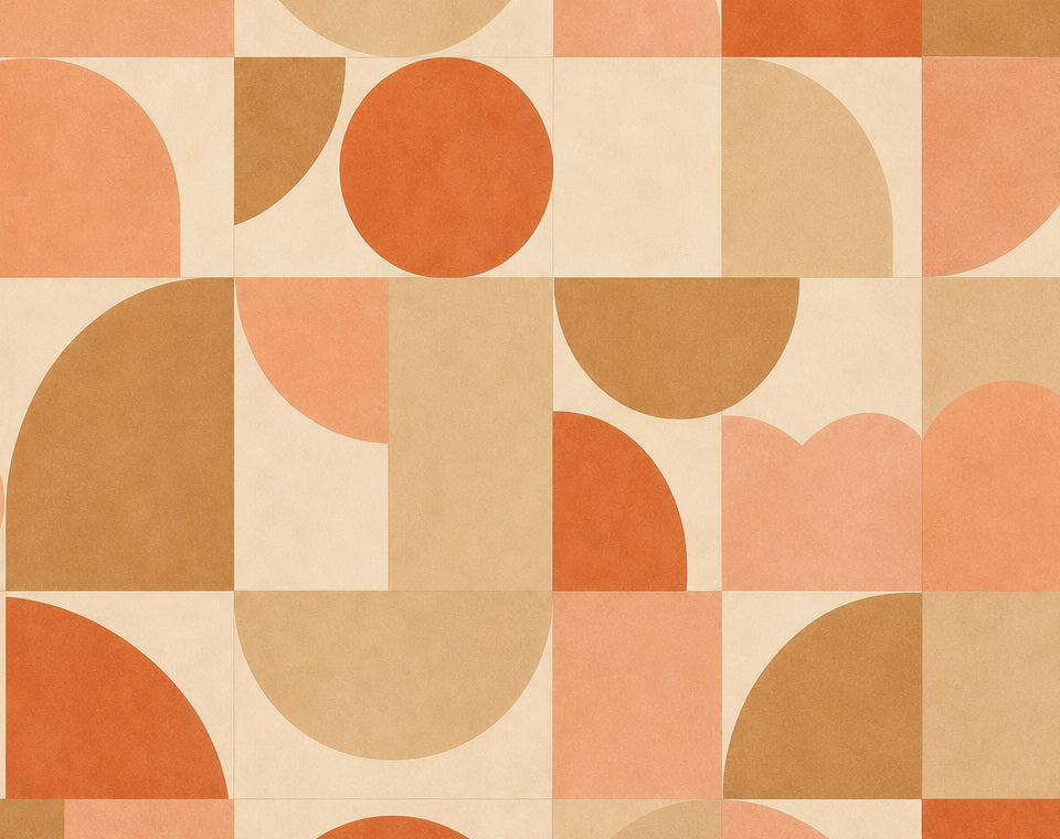 Neutral Circle Wallpaper Mural product view