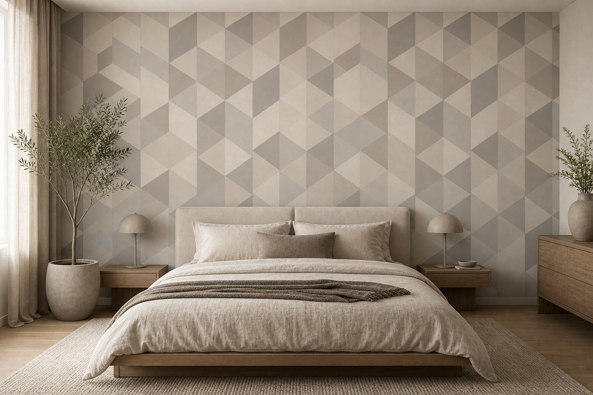 Neutral Cube Wallpaper Mural product view