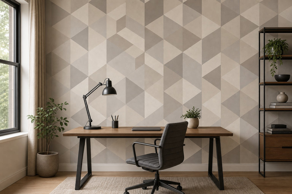 Neutral Cube Wallpaper Mural product view