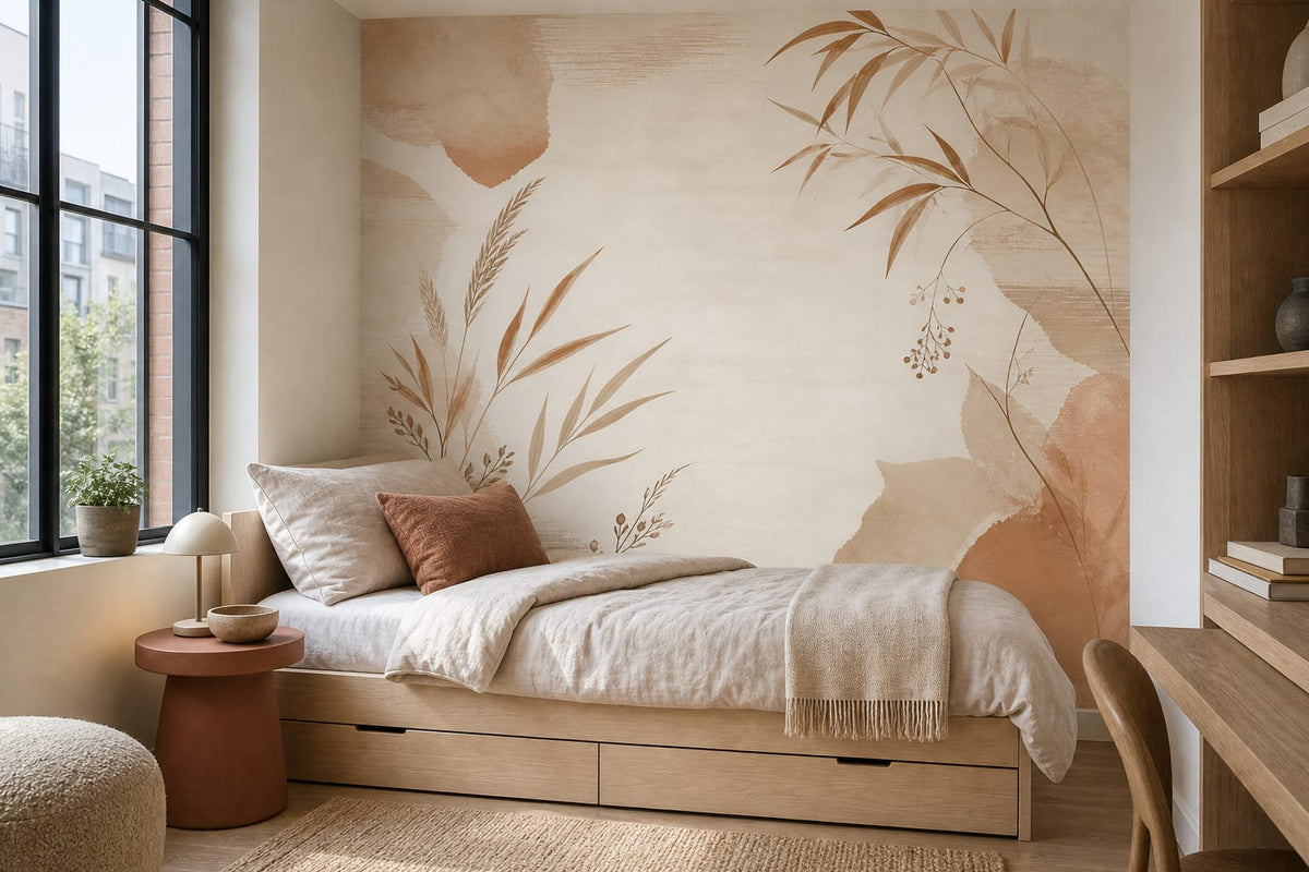 Neutral Oatmeal Wallpaper Mural product view