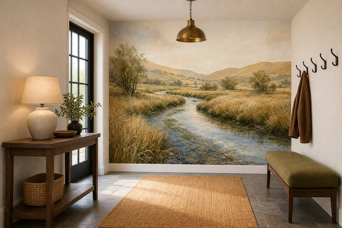 Neutral Oatmeal Wallpaper Mural product view