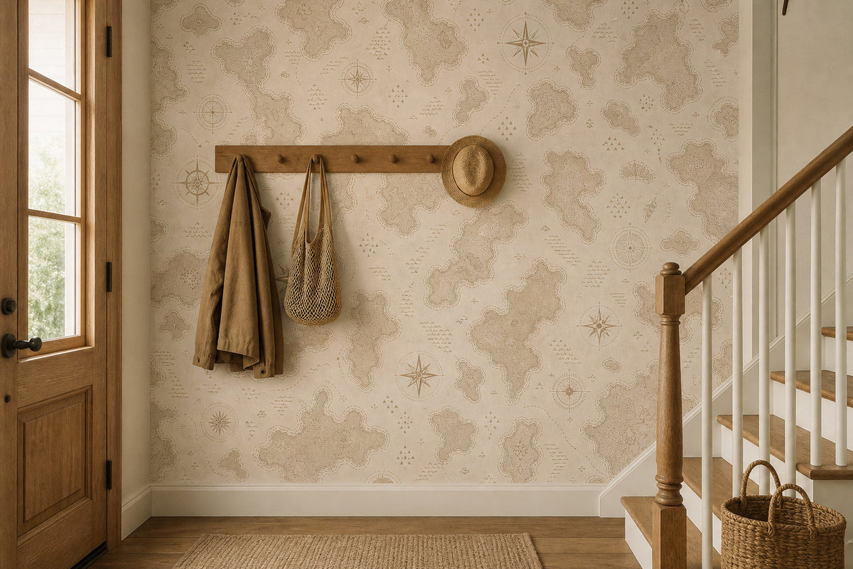 Neutral Oatmeal Wallpaper Mural product view