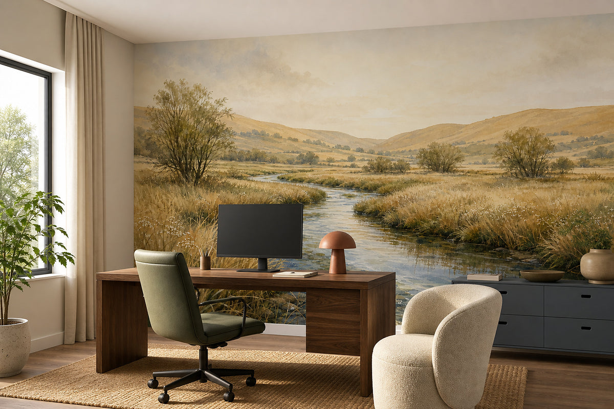 Neutral Oatmeal Wallpaper Mural product view