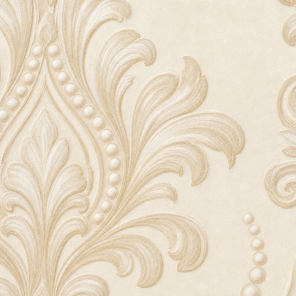 Neutral Damask Wallpaper Mural product view