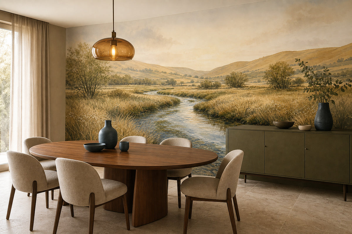 Neutral Oatmeal Wallpaper Mural product view