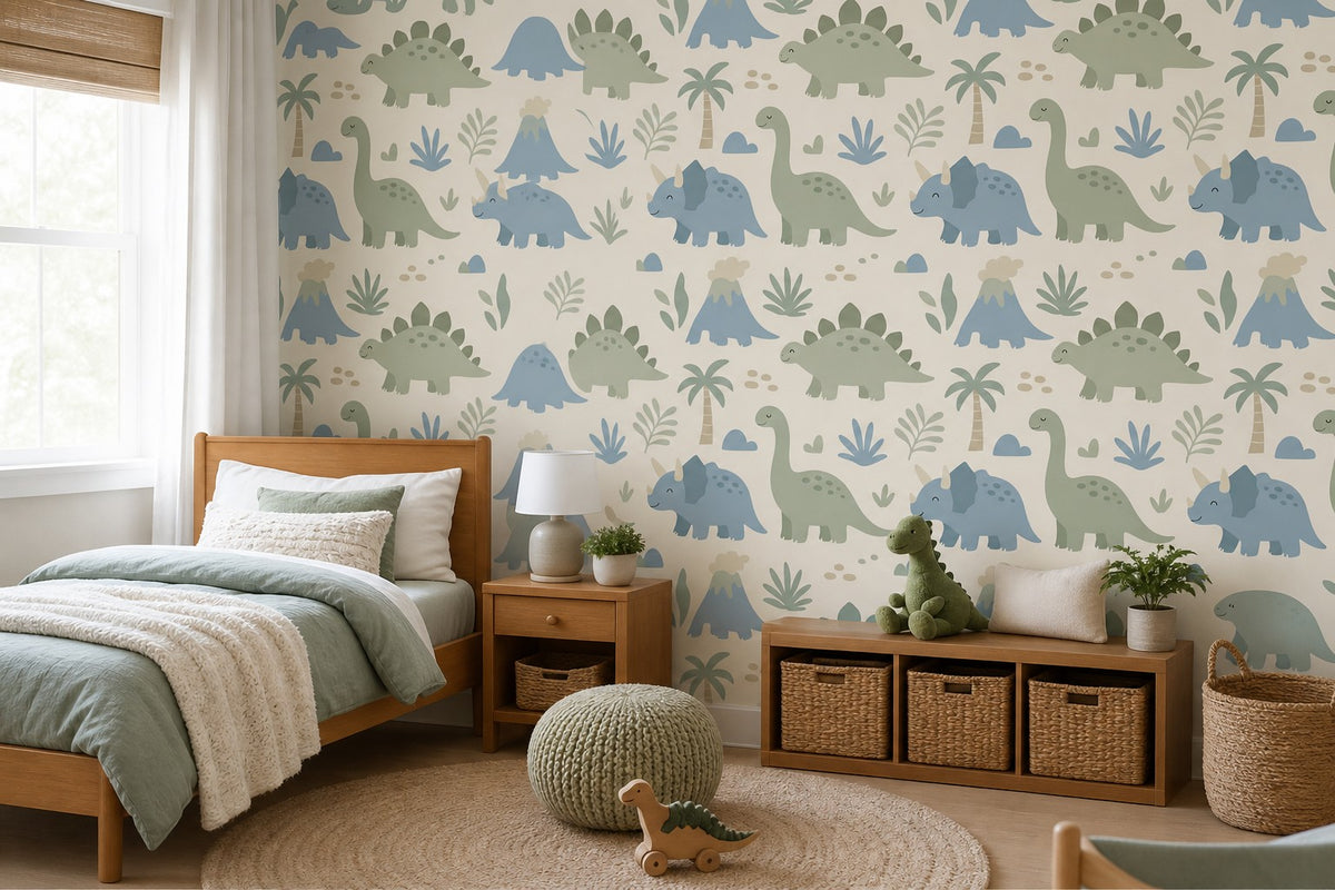 Neutral Dino Wallpaper Mural product view