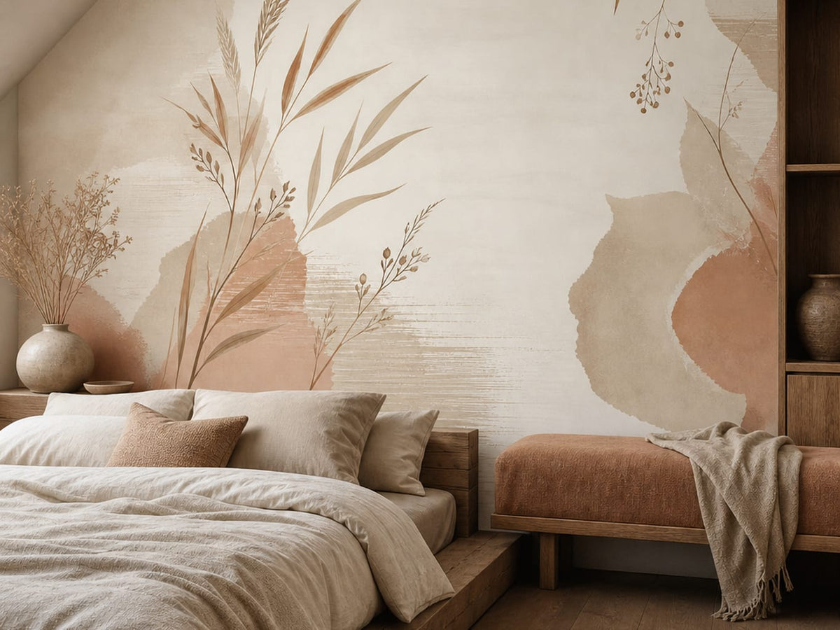 Neutral Oatmeal Wallpaper Mural product view