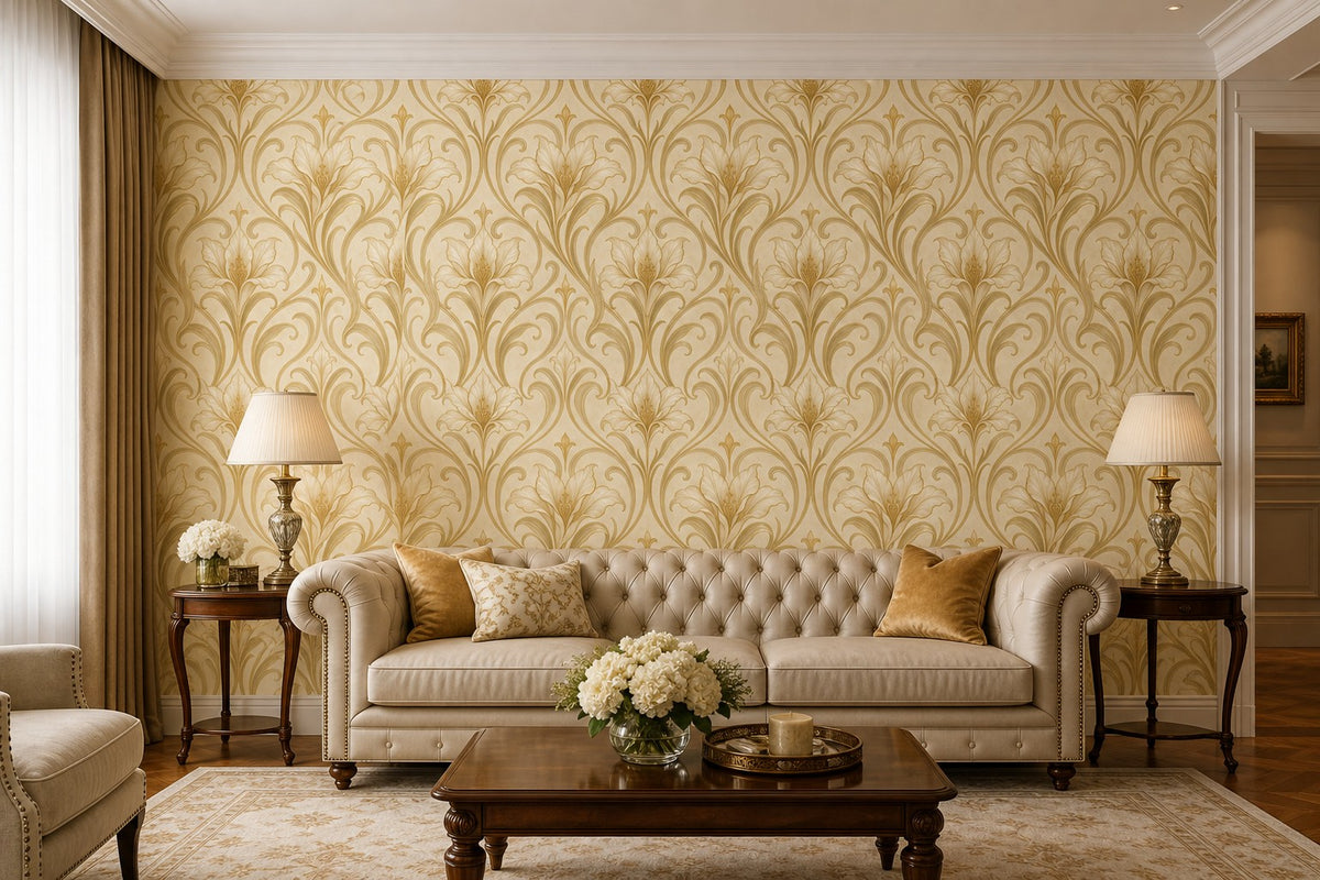 Neutral Gilded Wallpaper Mural product view