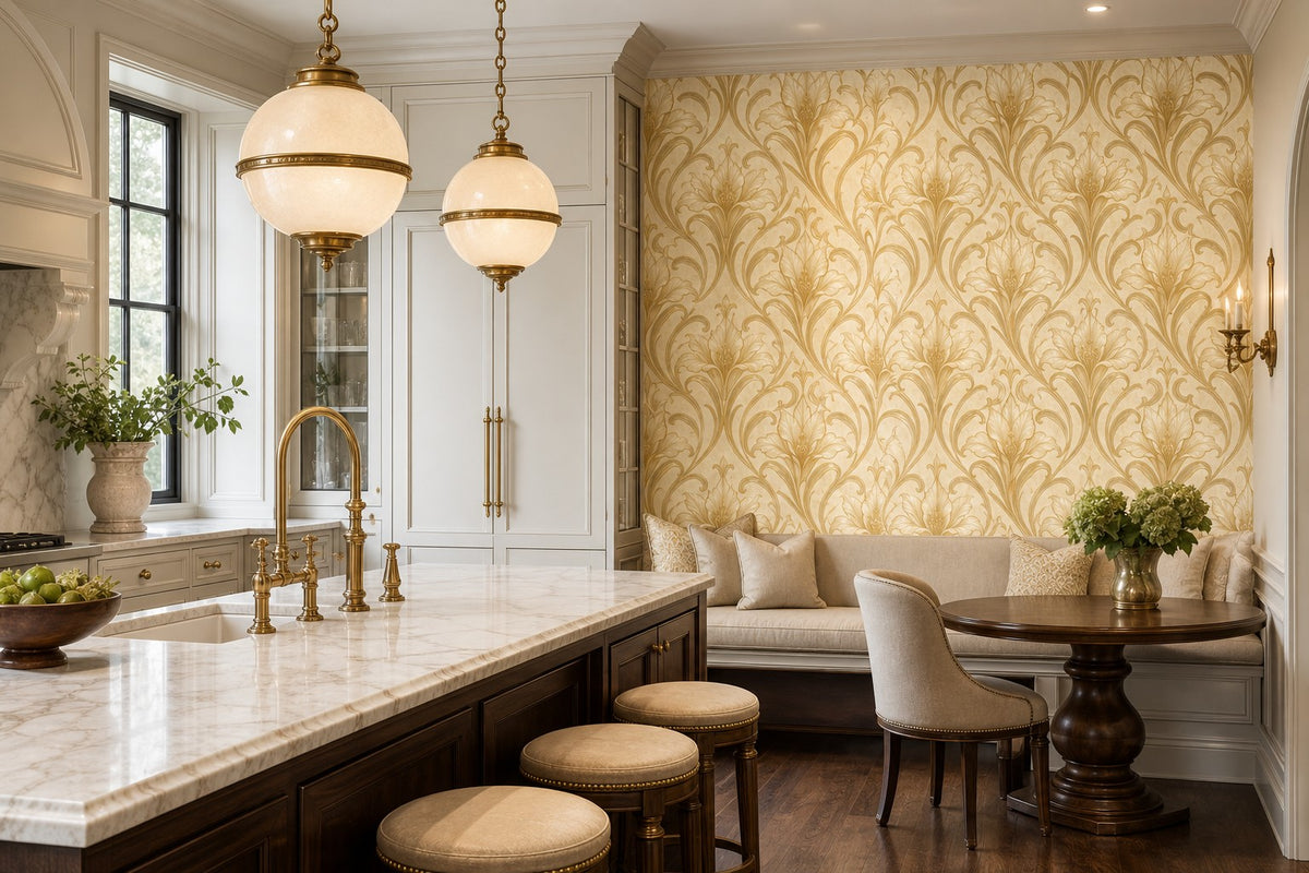 Neutral Gilded Wallpaper Mural product view