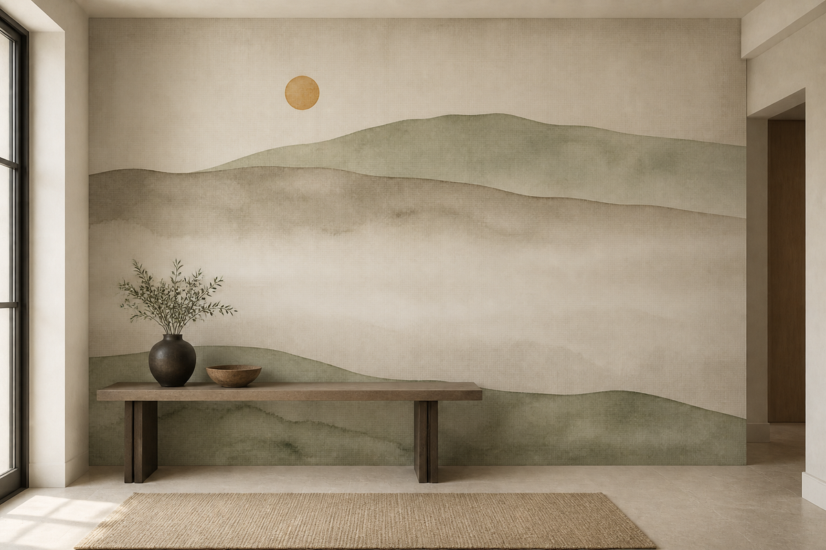 Neutral Greige Wallpaper Mural product view
