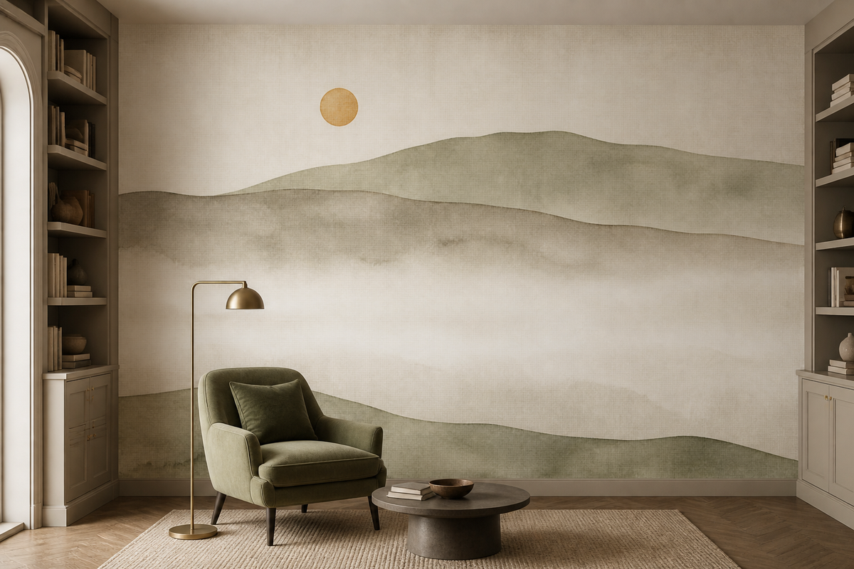 Neutral Greige Wallpaper Mural product view