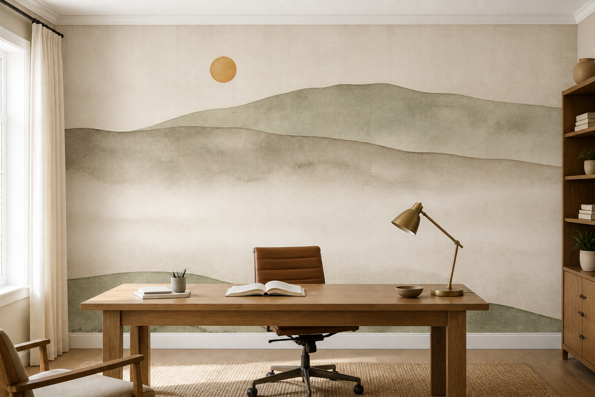 Neutral Greige Wallpaper Mural product view