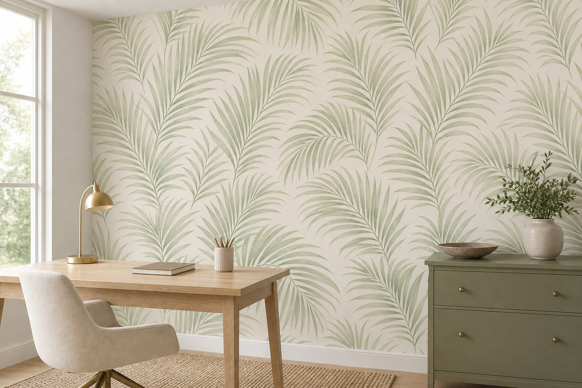 Neutral Palm Wallpaper Mural product view