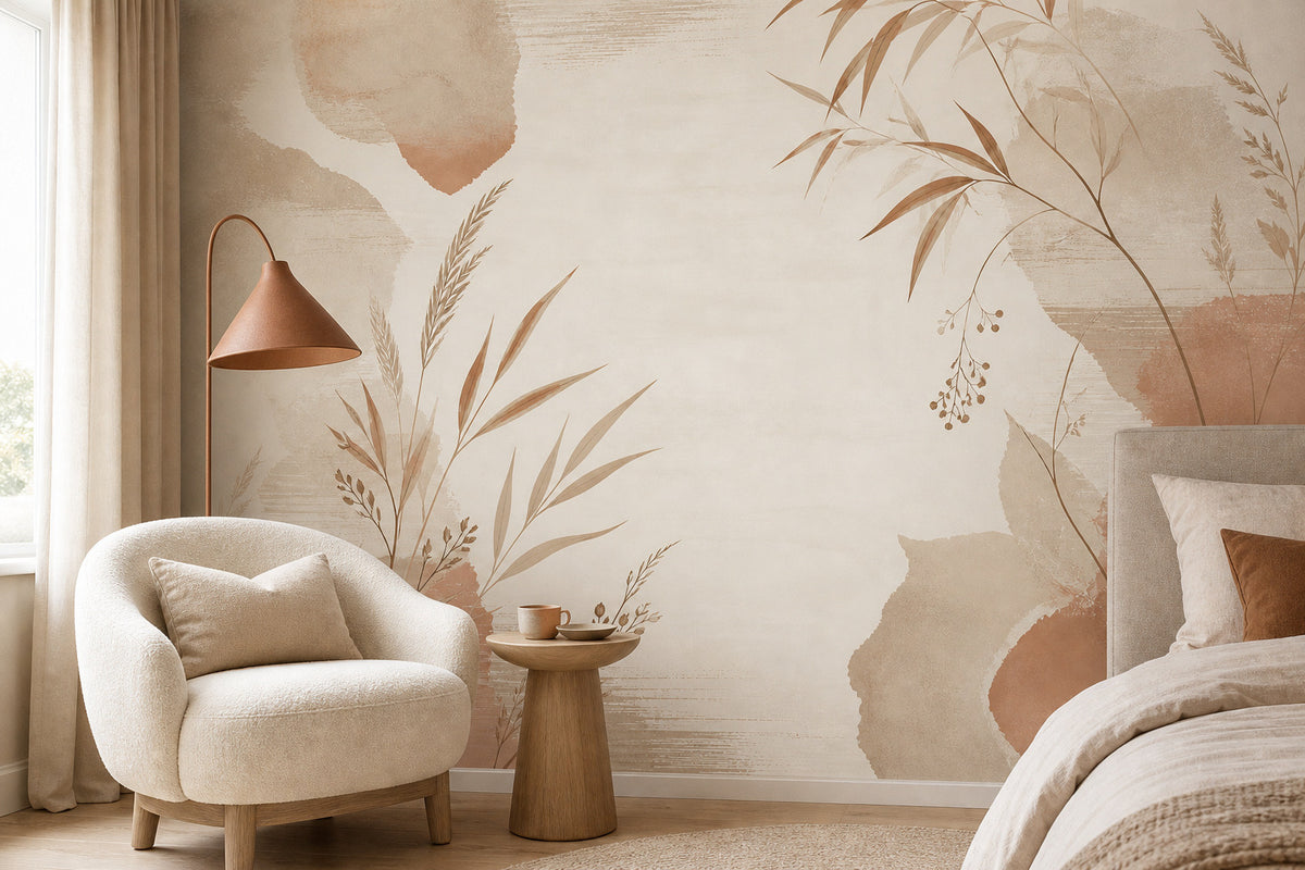 Neutral Oatmeal Wallpaper Mural product view