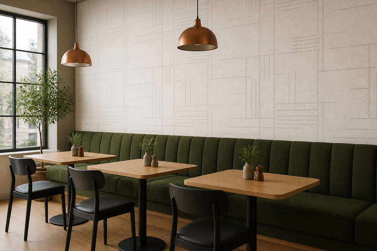 Neutral Linear Wallpaper Mural product view