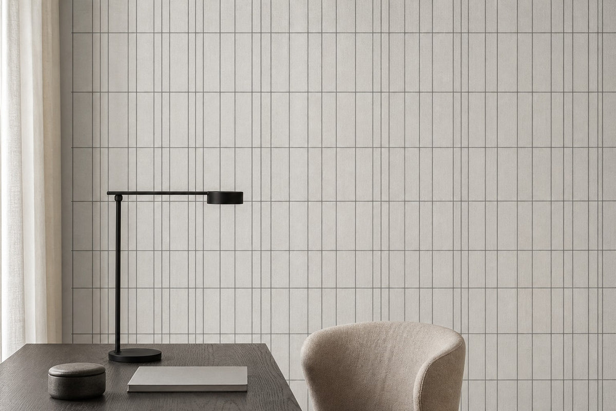 Neutral Linear Wallpaper Mural product view