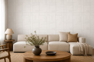Neutral Linear Wallpaper Mural