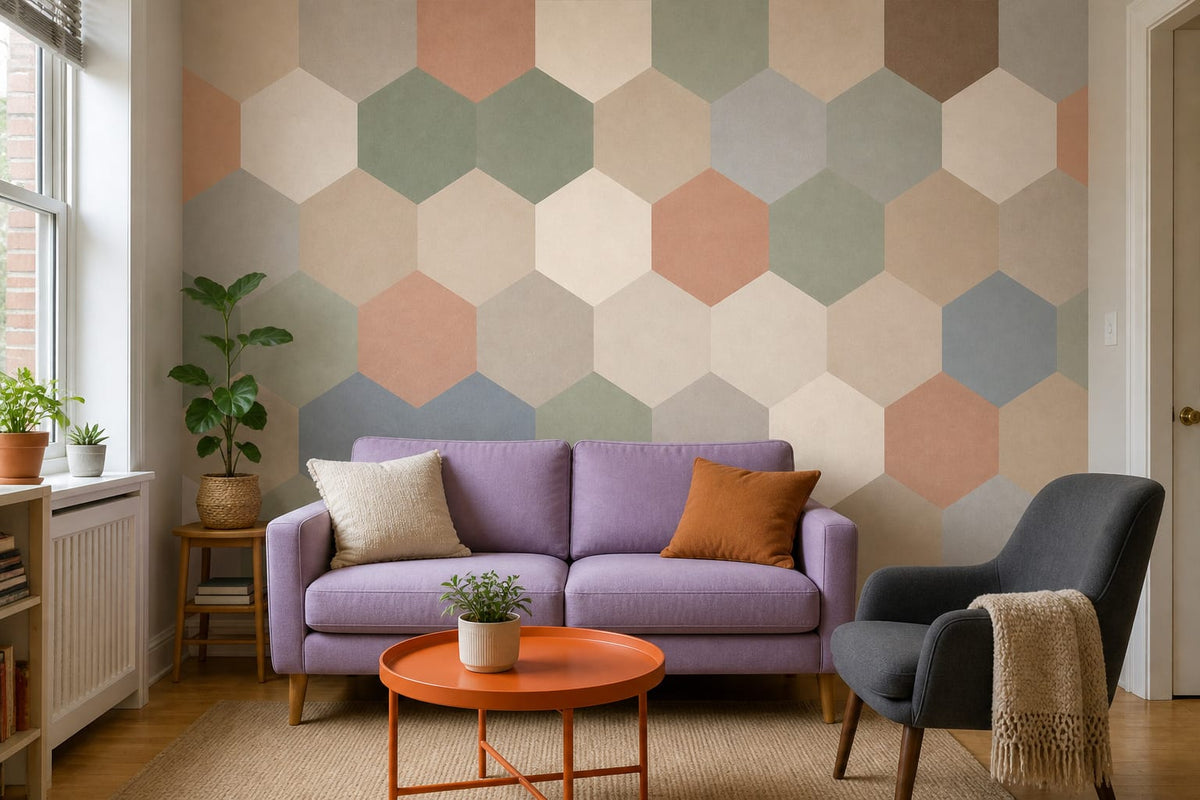 Neutral Muted Wallpaper Mural product view