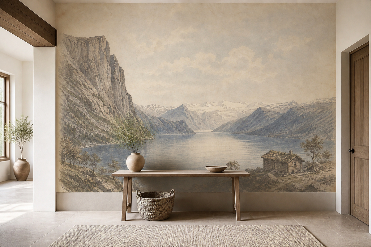 Neutral Nordic Wallpaper Mural product view