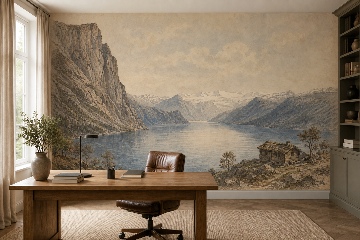 Neutral Nordic Wallpaper Mural product view