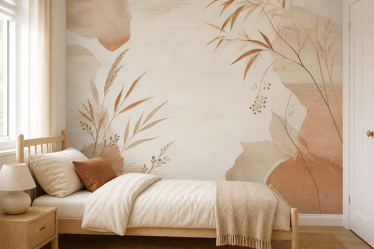 Neutral Oatmeal Wallpaper Mural product view