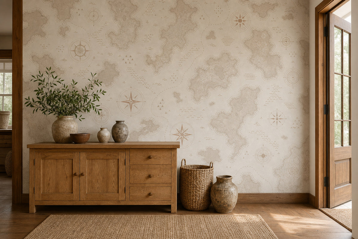 Neutral Oatmeal Wallpaper Mural product view