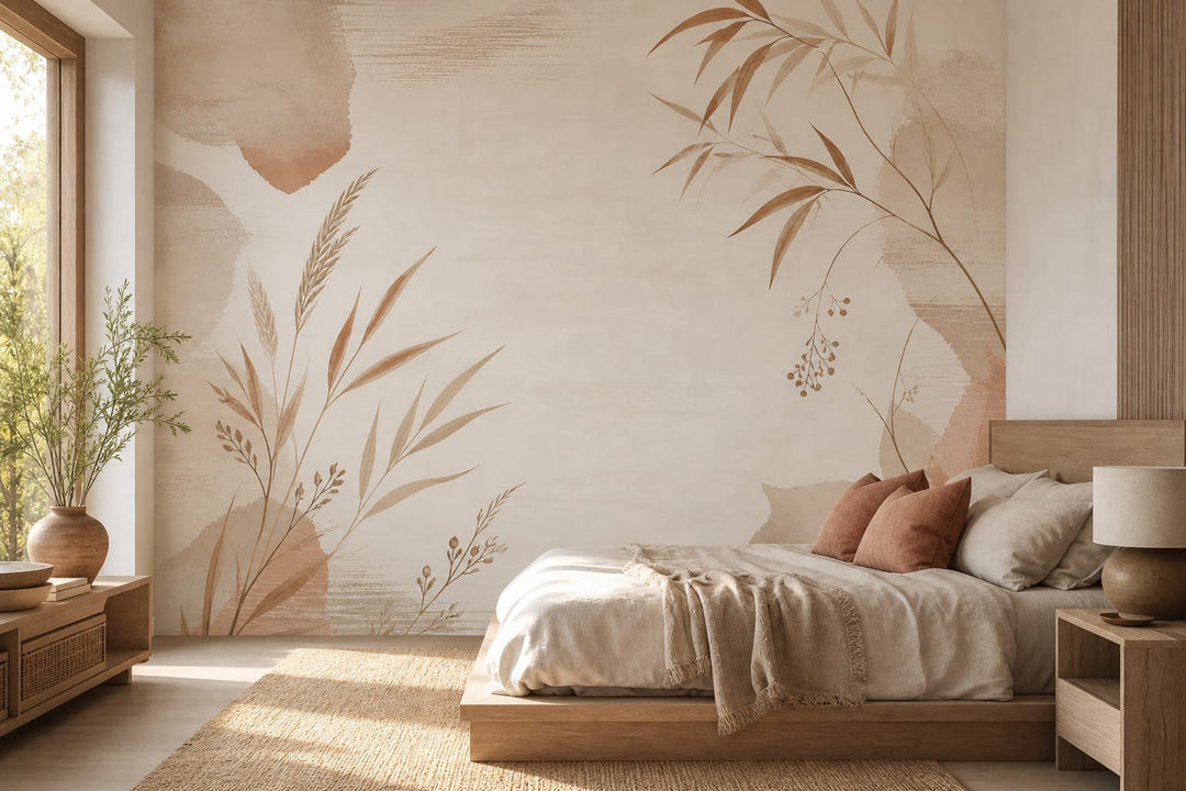 Neutral Oatmeal Wallpaper Mural product view