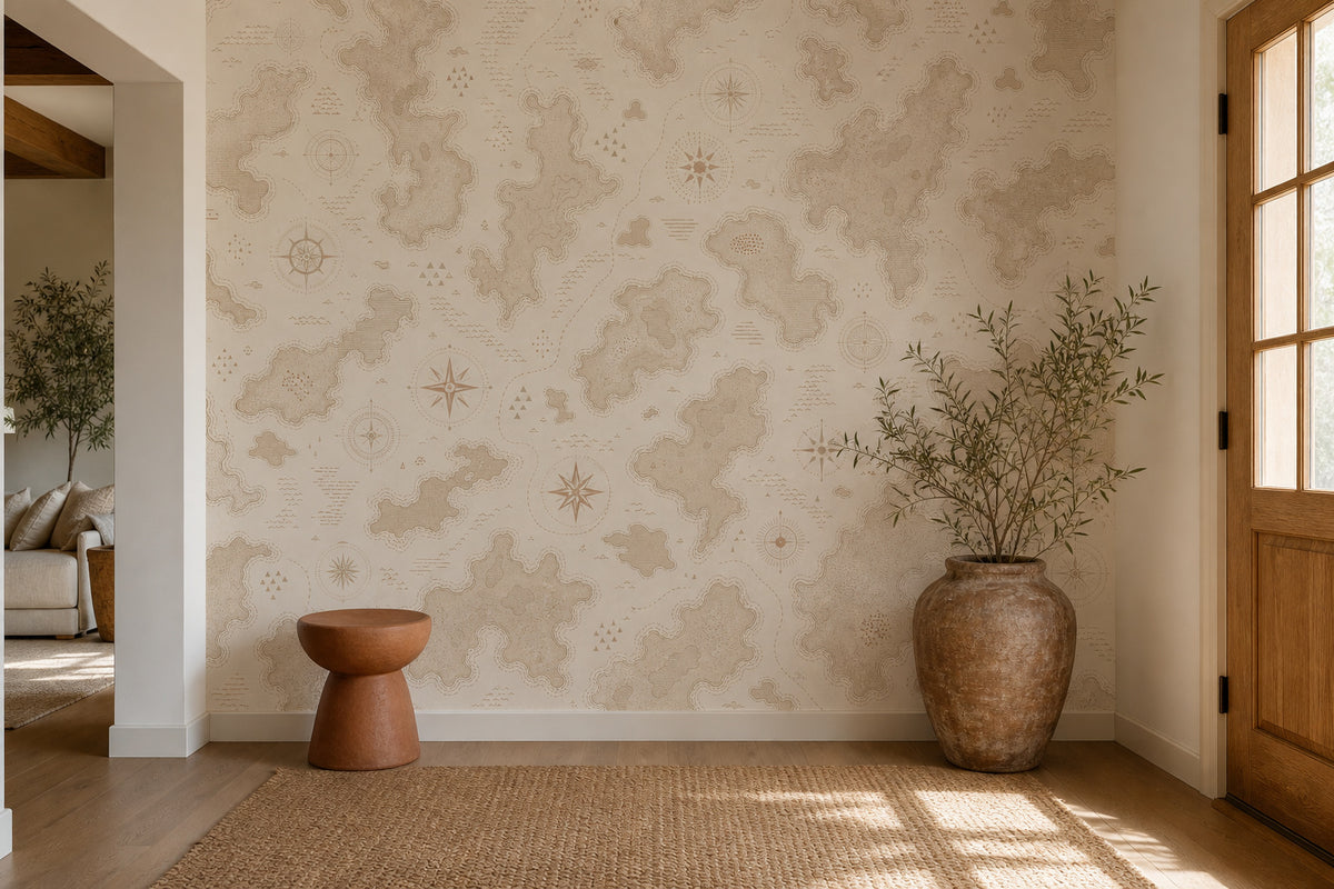 Neutral Oatmeal Wallpaper Mural product view