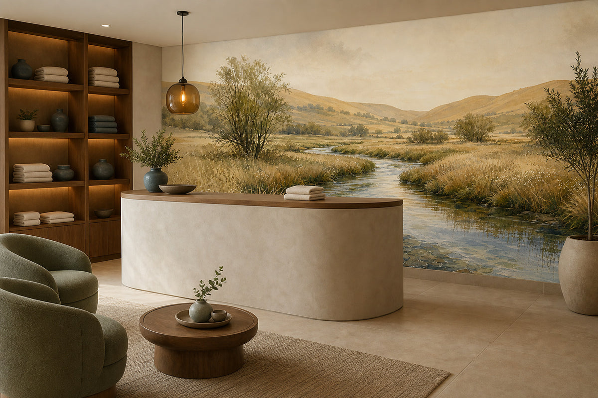 Neutral Oatmeal Wallpaper Mural product view